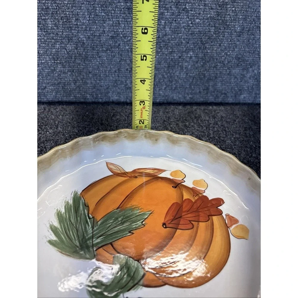 Vtg~Hausenware~Pumpkin Quiche/Tart/Pie Pan~Baking/Autumn/Fall